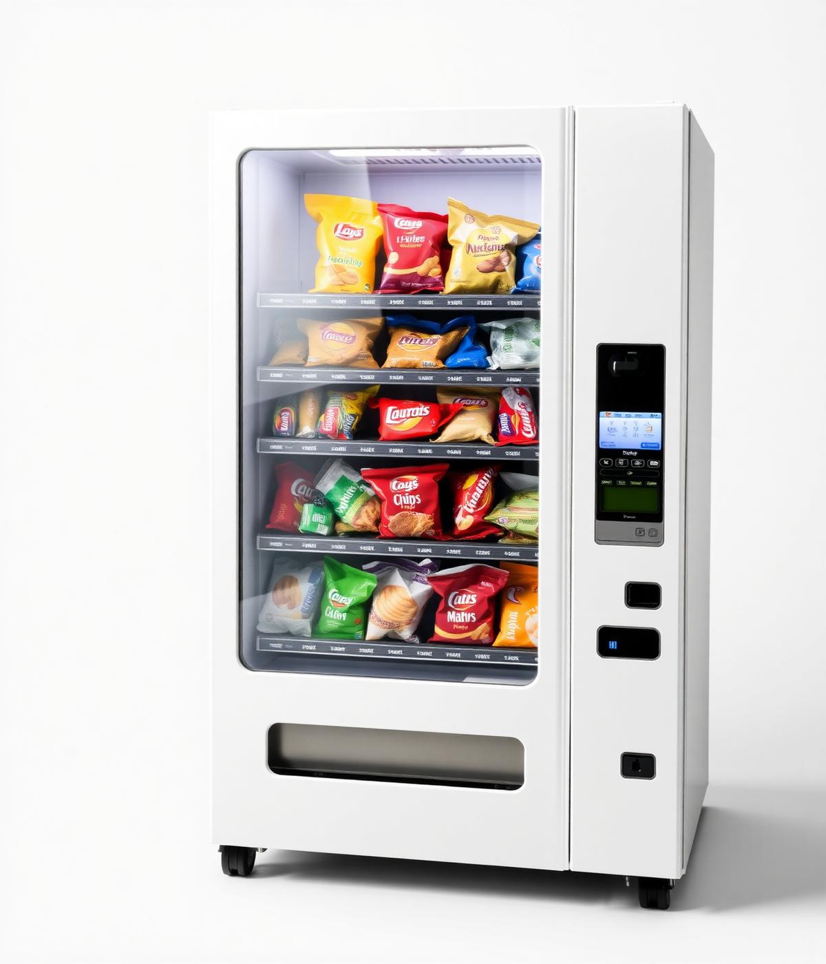 Snackautomaat gevuld met zoete en hartige snacks